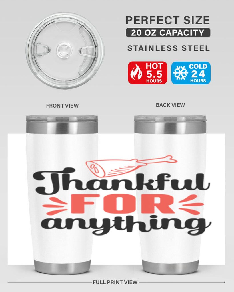 Thankful for anything 598#- fall- Tumbler