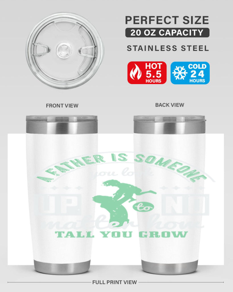 a father is someone 125#- fathers day- Tumbler