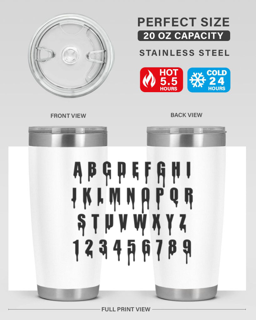 drip font 164#- black words phrases- Cotton Tank