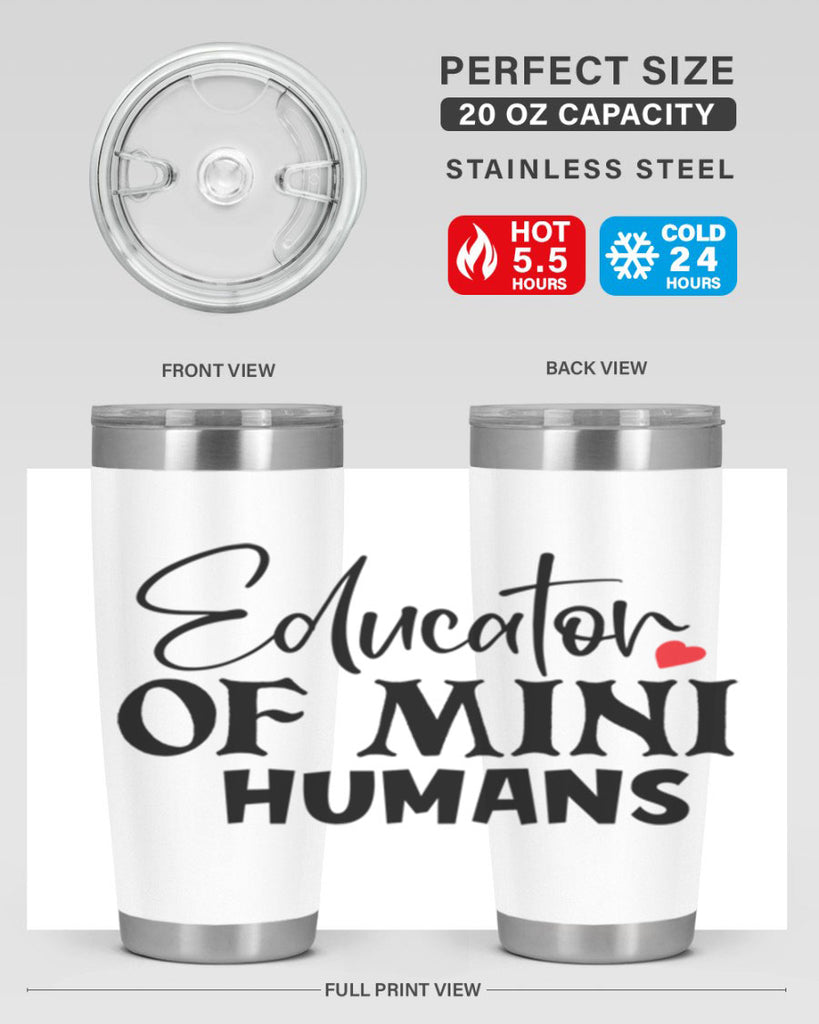 educator of mini humans Style 180#- teacher- tumbler