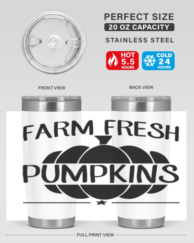 farm fresh pumpkins 173#- fall- Tumbler