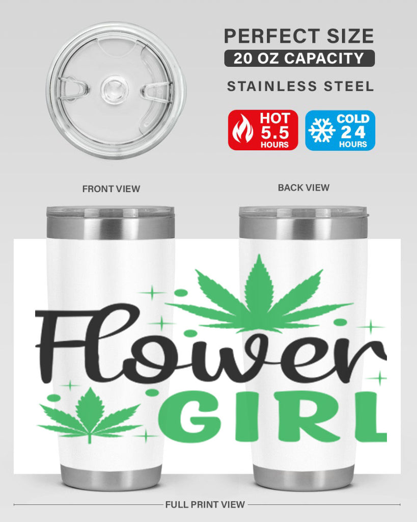 flower girl 83#- marijuana- Tumbler