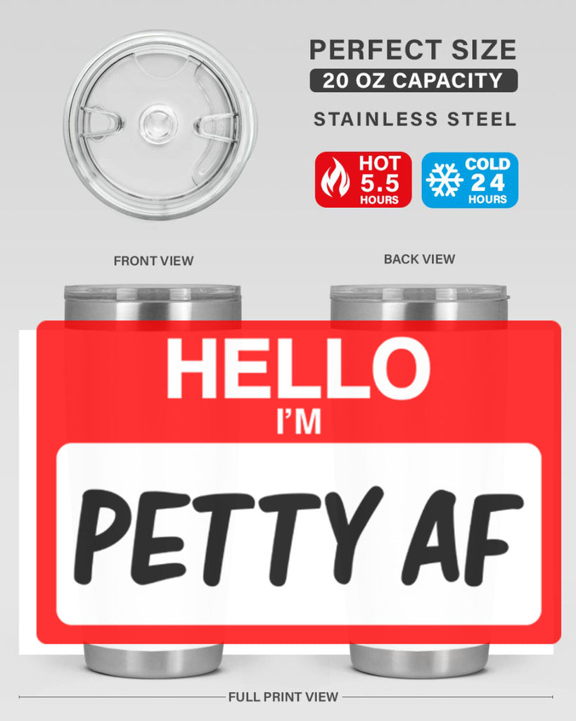 hello im pettyaf 130#- black words phrases- Cotton Tank