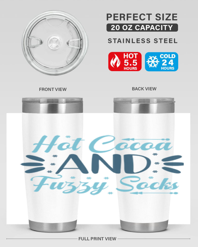 hot cocoa and fuzzy socks 208#- winter- Tumbler