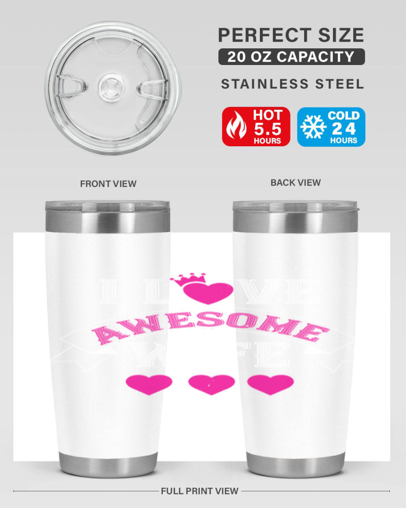 i love awesome wife 57#- valentines day- Tumbler