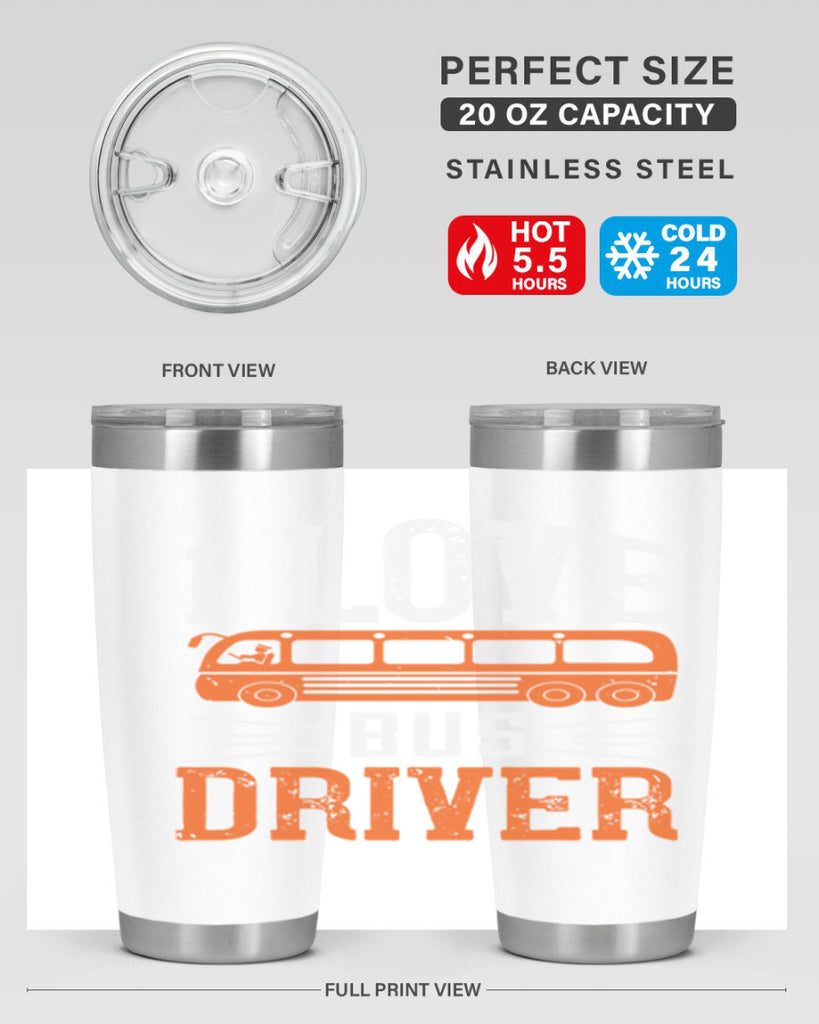 i love bus driver Style 30#- bus driver- tumbler