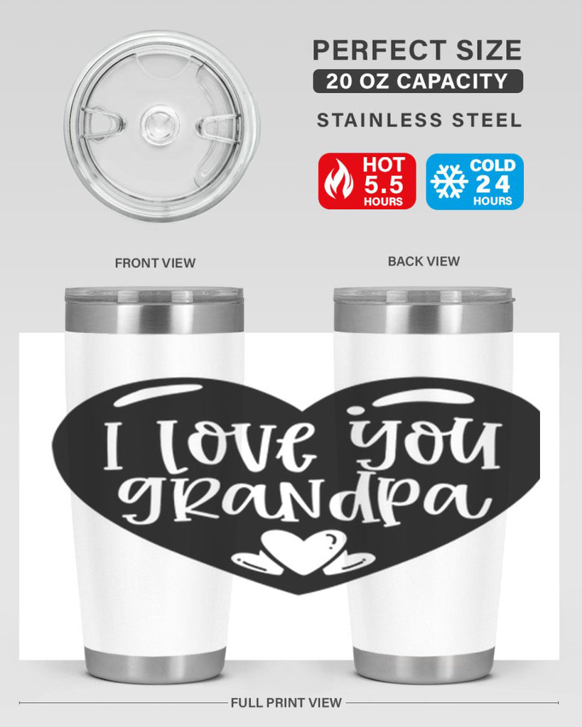 i love you grandpa 39#- fathers day- Tumbler