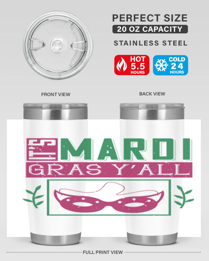 it’s mardi gras y’all 60#- mardi gras- Tumbler