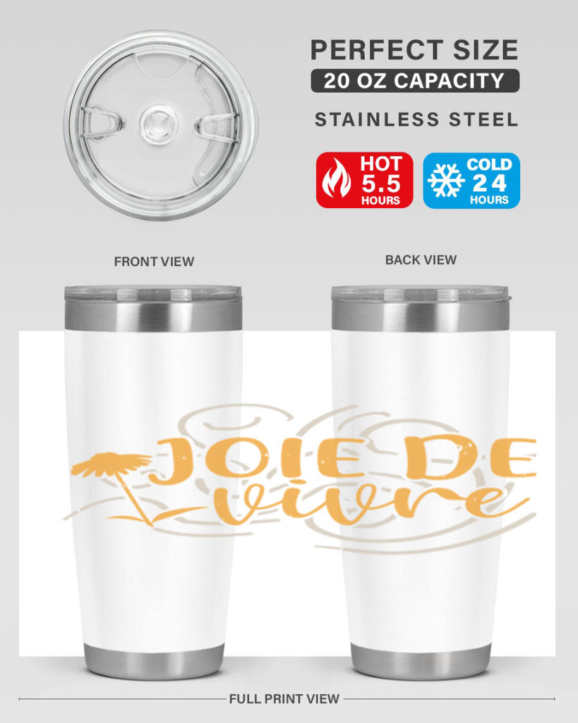 joie de vivre 57#- mardi gras- Tumbler