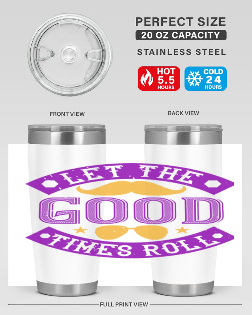 let the good times roll 52#- mardi gras- Tumbler