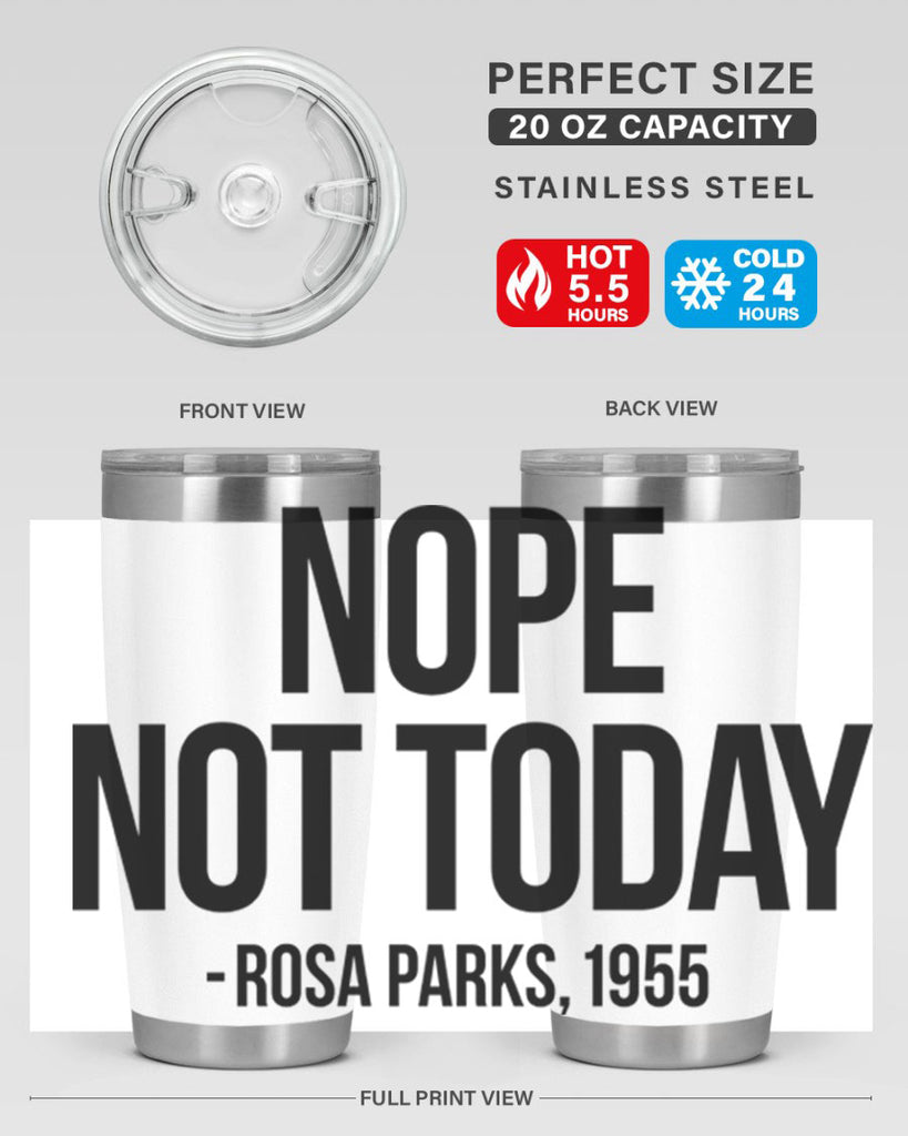 nope not today rosa parks 60#- black words phrases- Cotton Tank