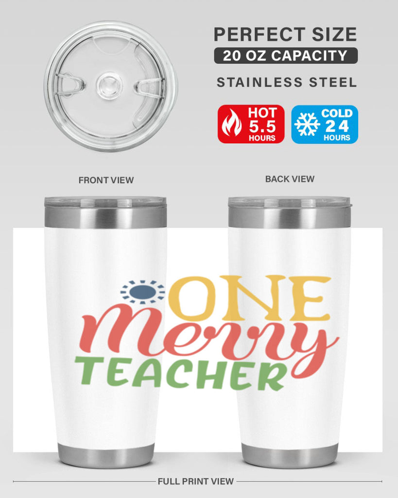 one merry teacher Style 162#- teacher- tumbler