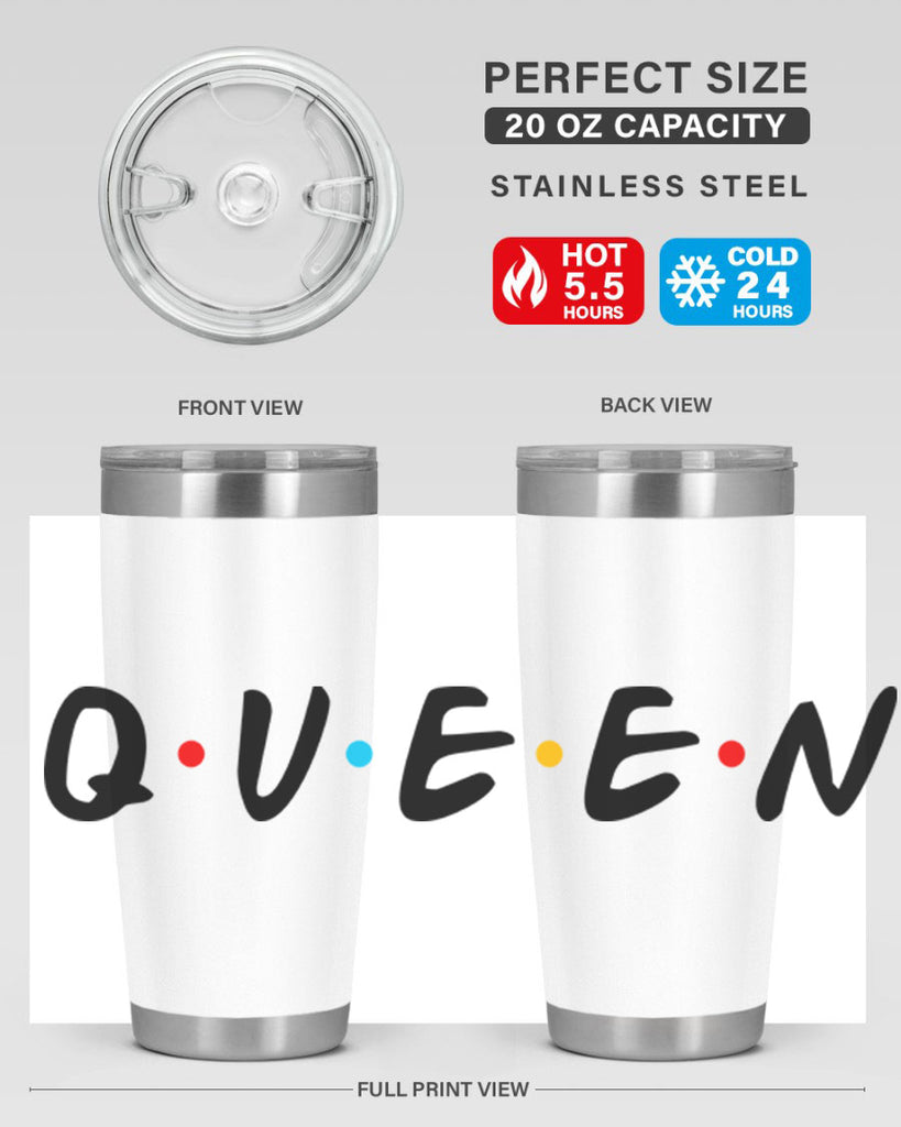 queen friends 49#- black words phrases- Cotton Tank