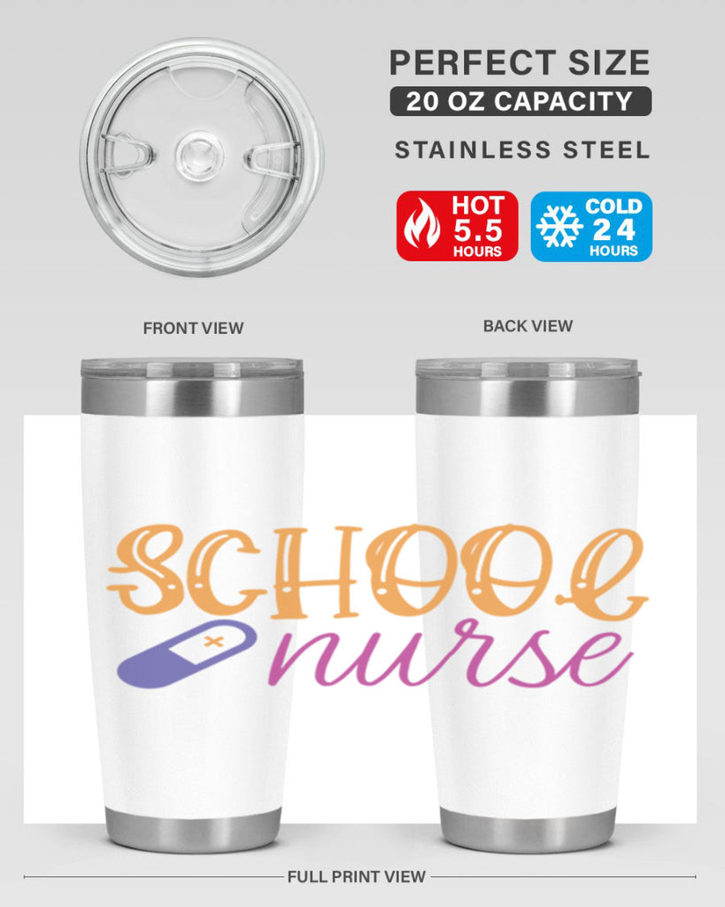 school nurse Style 353#- nurse- tumbler
