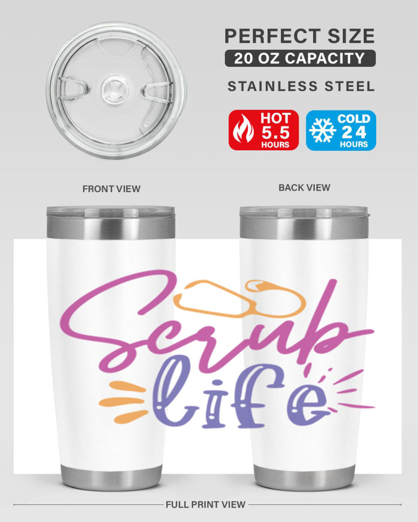 scrub life Style 351#- nurse- tumbler