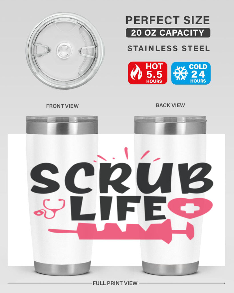 scrub life Style 352#- nurse- tumbler