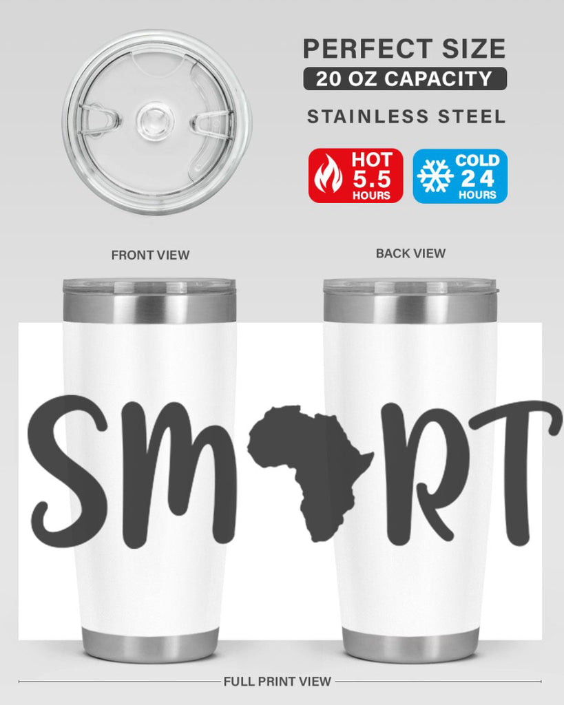 smart africa 32#- black words phrases- Cotton Tank