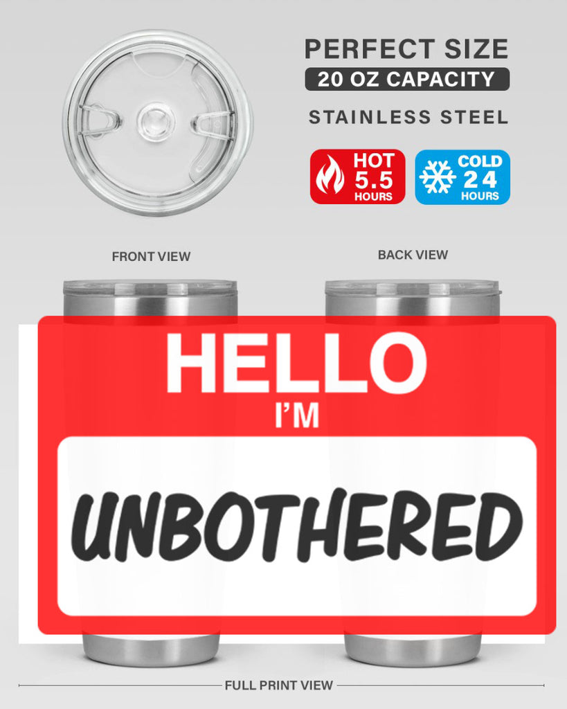 unbothered 14#- black words phrases- Cotton Tank