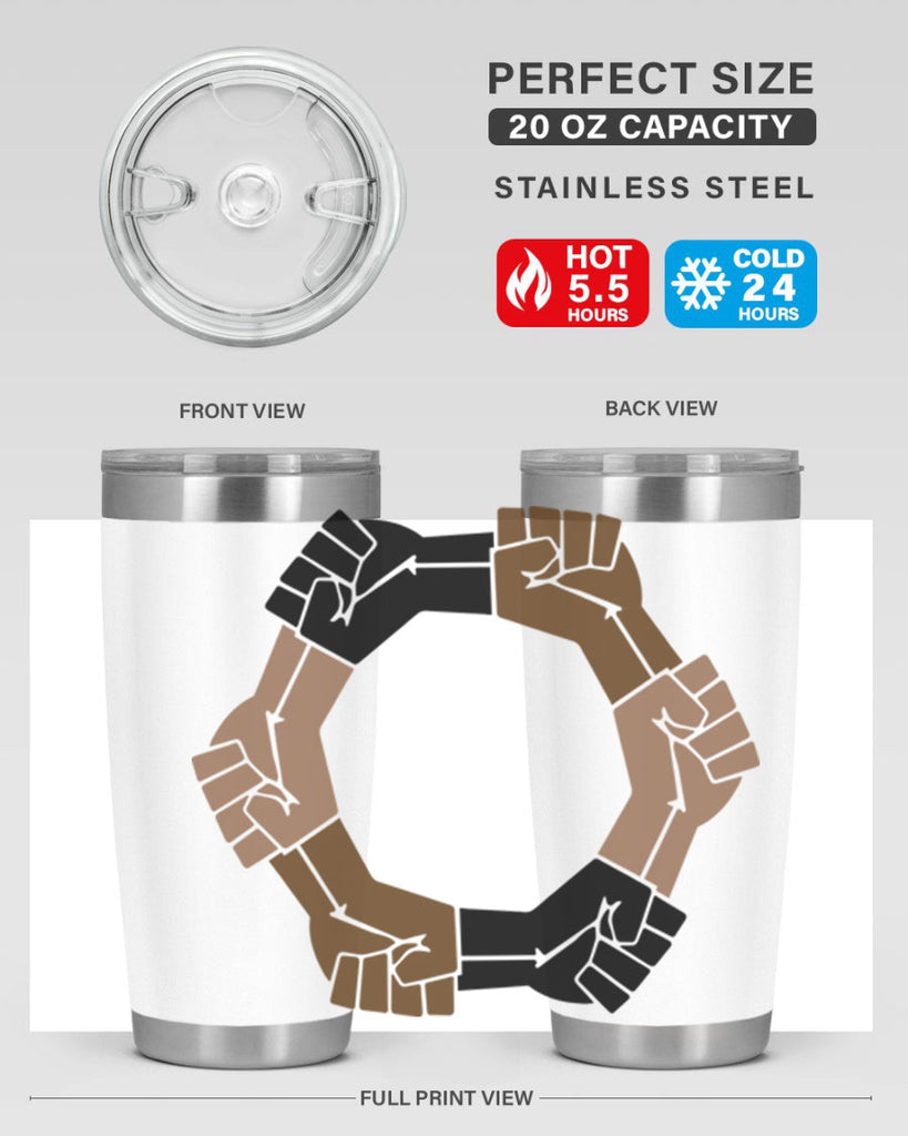 united black power fists 13#- black words phrases- Cotton Tank