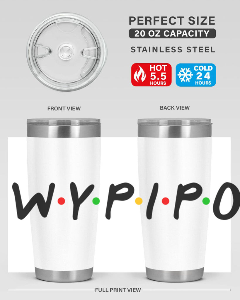 wypipo 7#- black words phrases- Cotton Tank