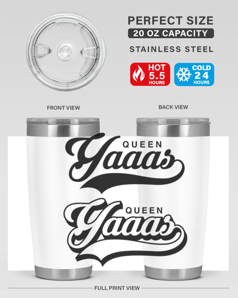 yaaas queen script 6#- black words phrases- Cotton Tank