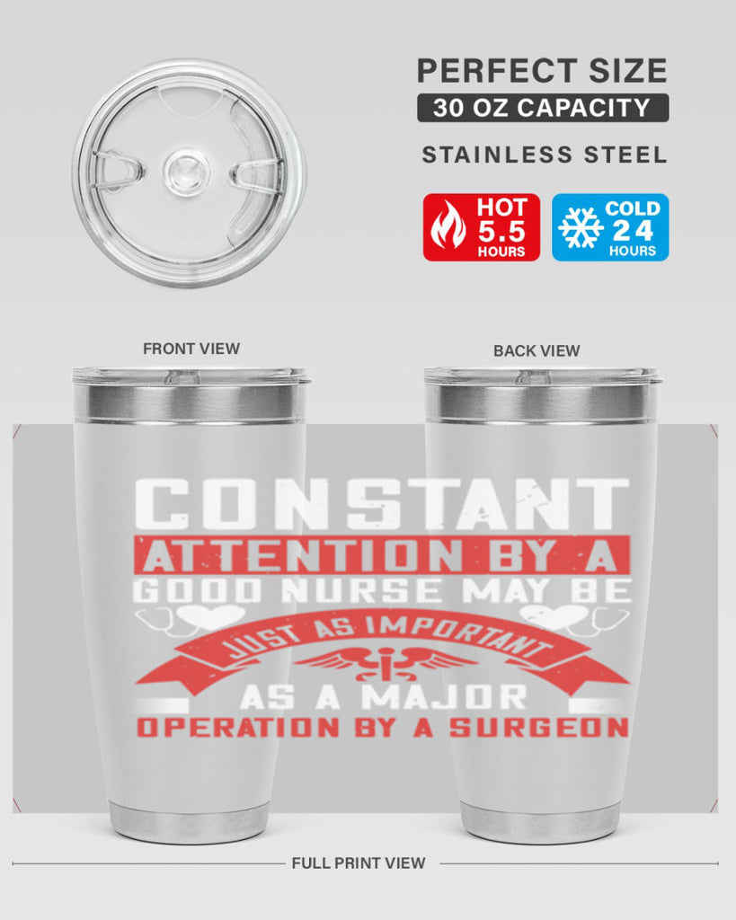 Constant attention by a good nurse may Style 408#- nurse- tumbler