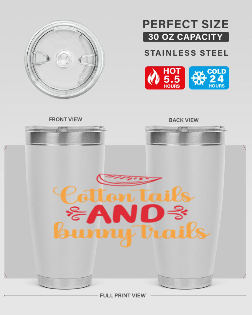 Cotton tails and bunny trails 111#- spring- Tumbler