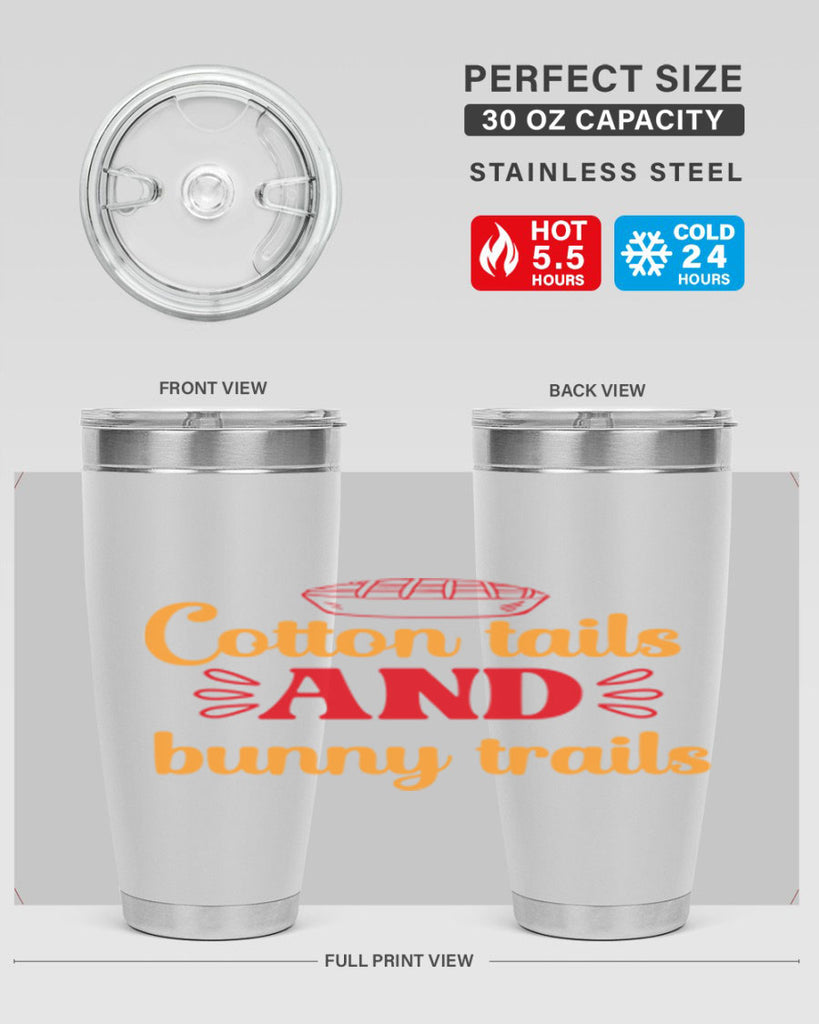Cotton tails and bunny trails 112#- spring- Tumbler