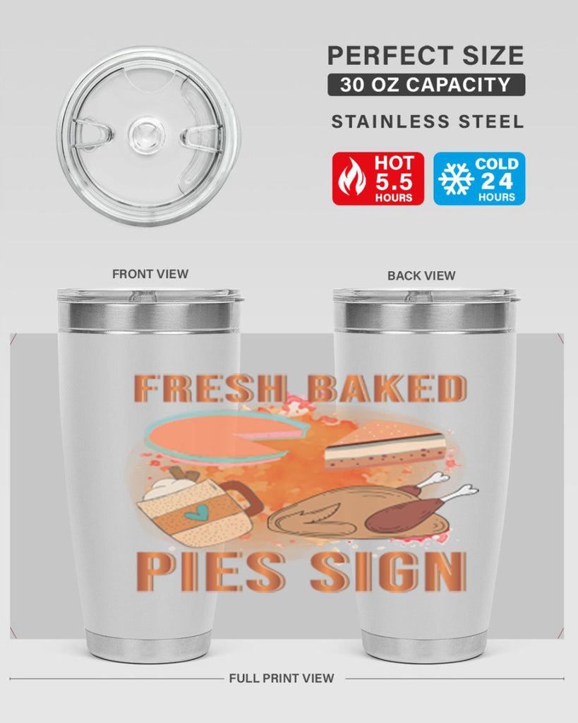 Fresh Baked Pies Sign 187#- fall- Tumbler