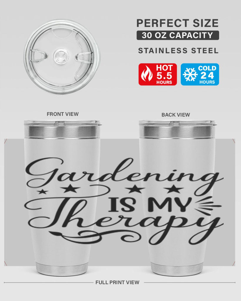 Gardening is My Therapy 145#- spring- Tumbler
