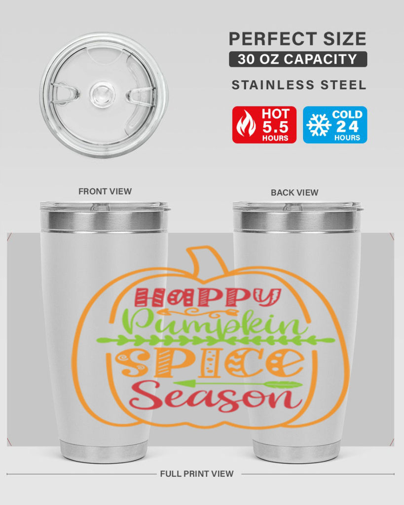 Happy Pumpkin Spice Season 243#- fall- Tumbler
