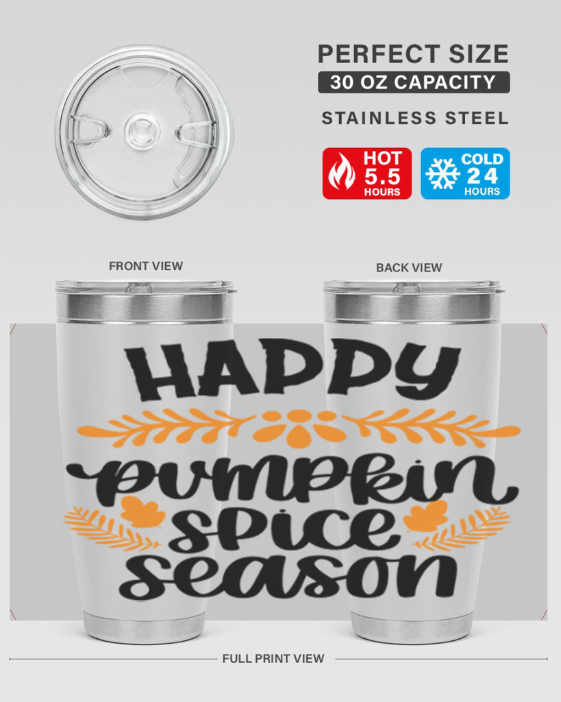 Happy Pumpkin Spice Season 492#- fall- Tumbler