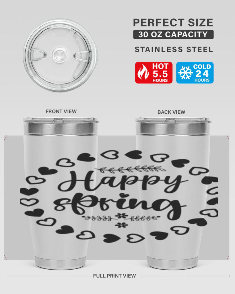 Happy Spring 174#- spring- Tumbler