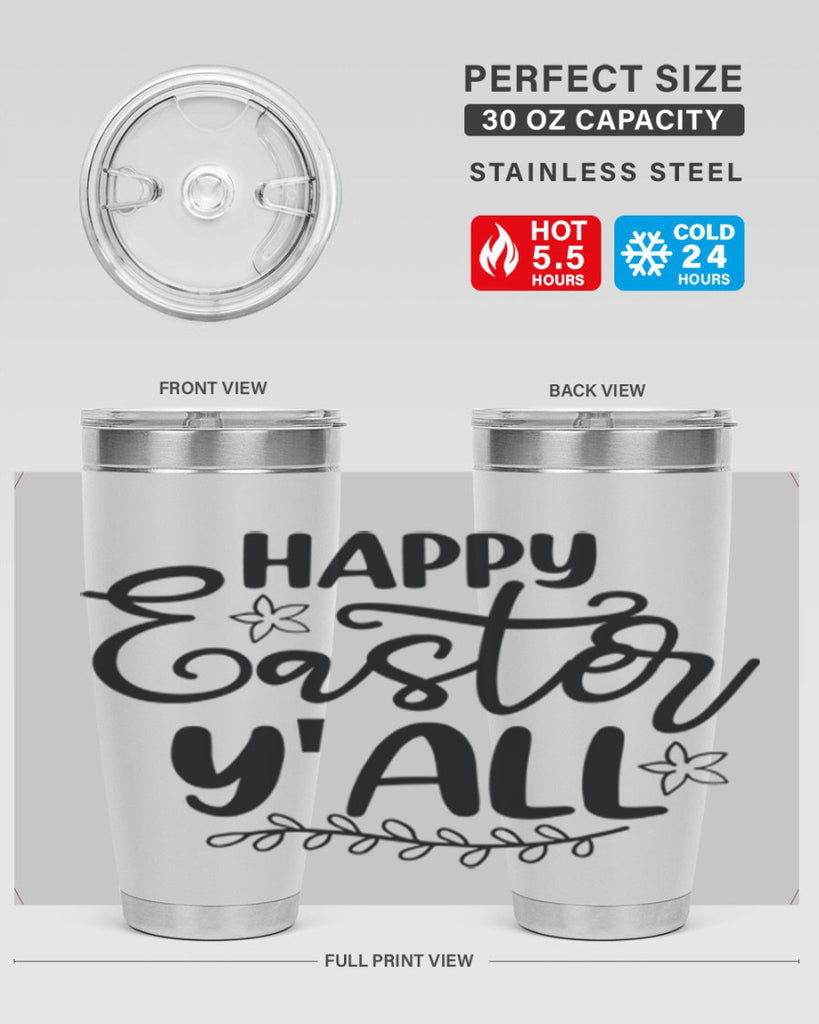 Happy easter yall  177#- spring- Tumbler