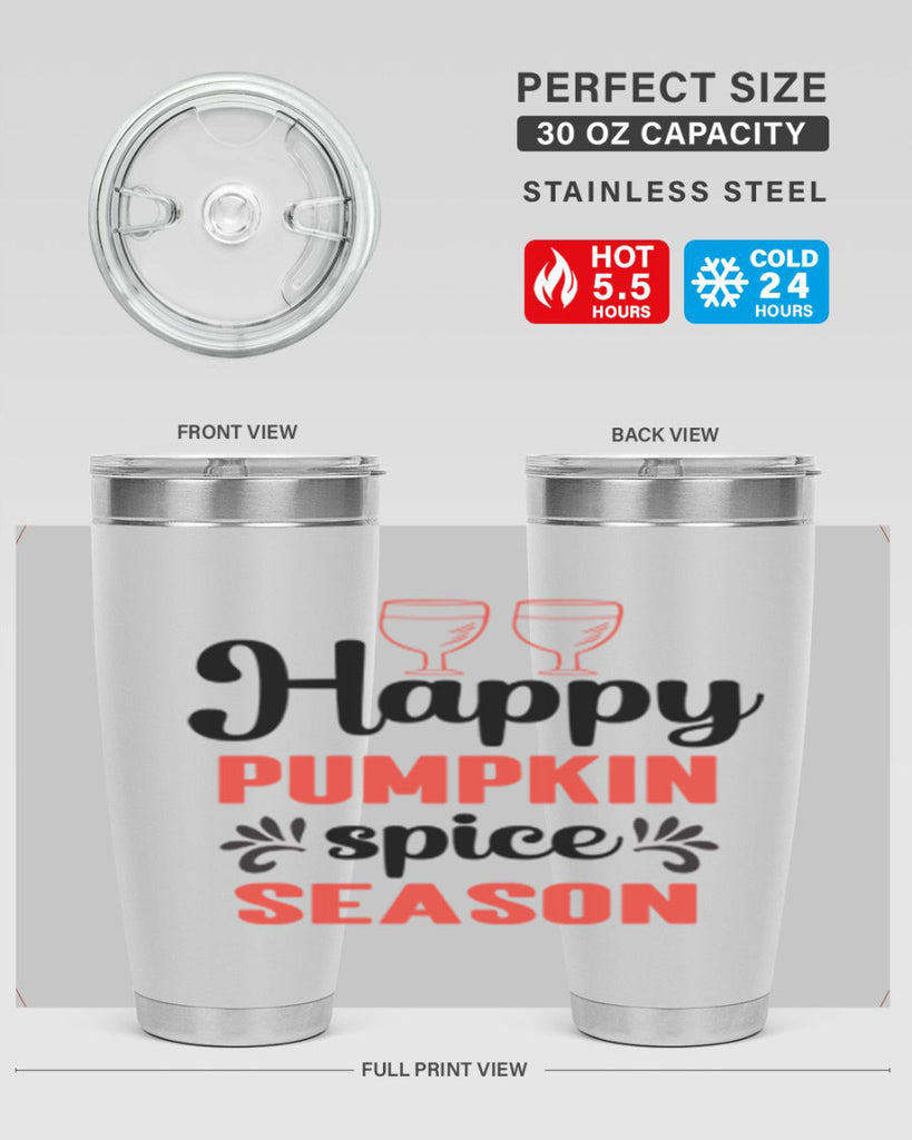 Happy pumpkin spice season 244#- fall- Tumbler