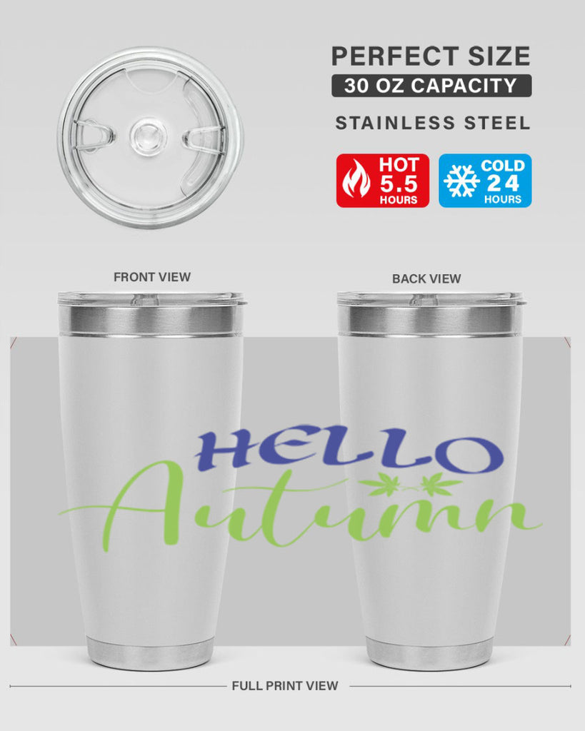 Hello Autumn 271#- fall- Tumbler