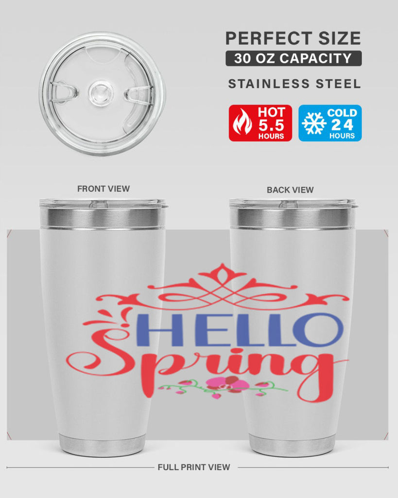 Hello Spring 211#- spring- Tumbler