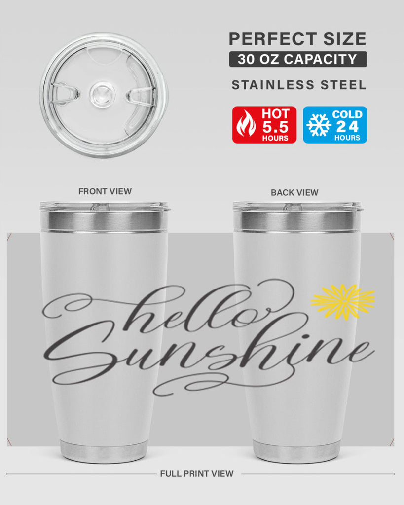 Hello Spring Lettering201#- spring- Tumbler