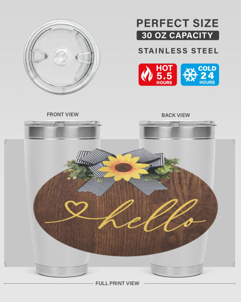 Hello heart Mockup182#- spring- Tumbler