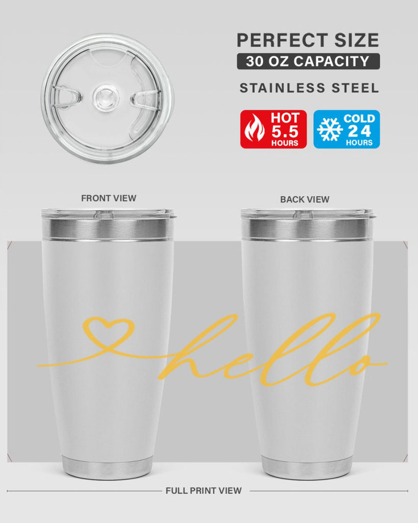 Hello heart183#- spring- Tumbler