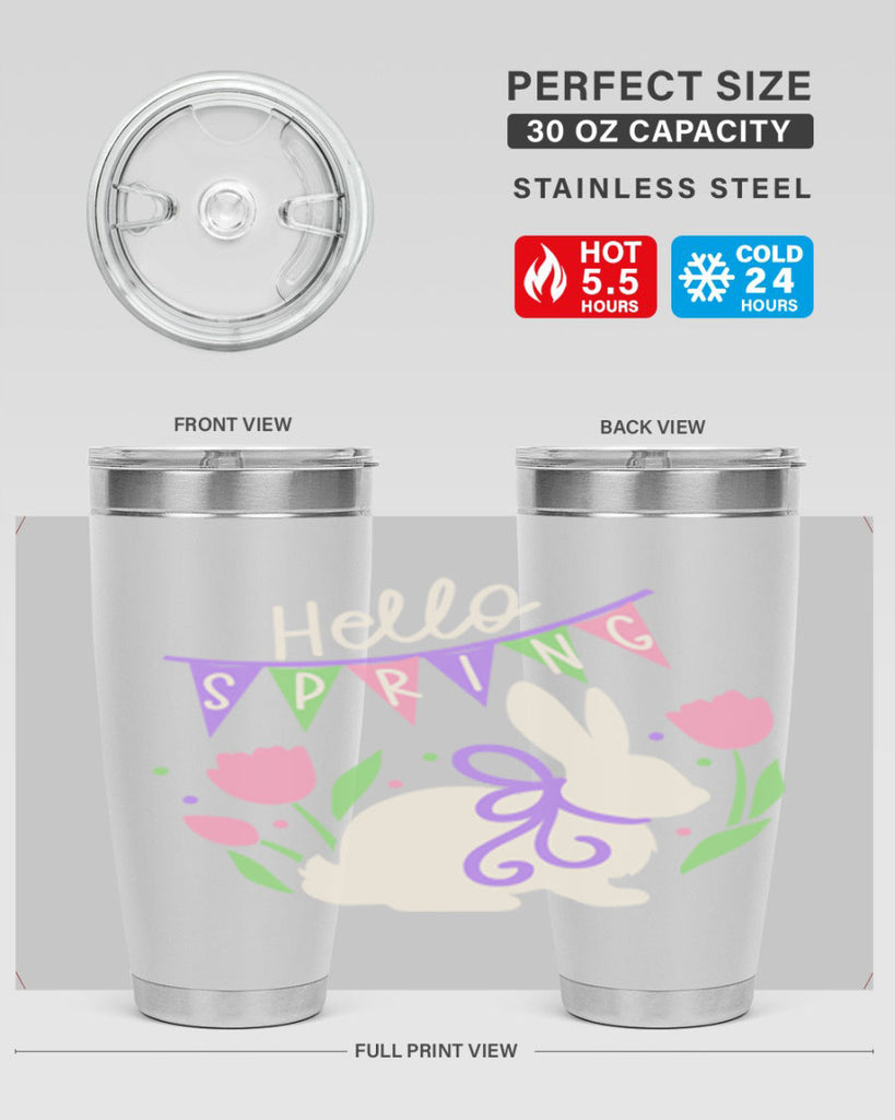 Hello spring bunny193#- spring- Tumbler
