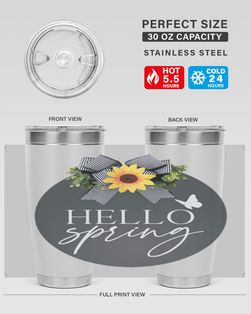 Hello spring butterfly Mockup194#- spring- Tumbler