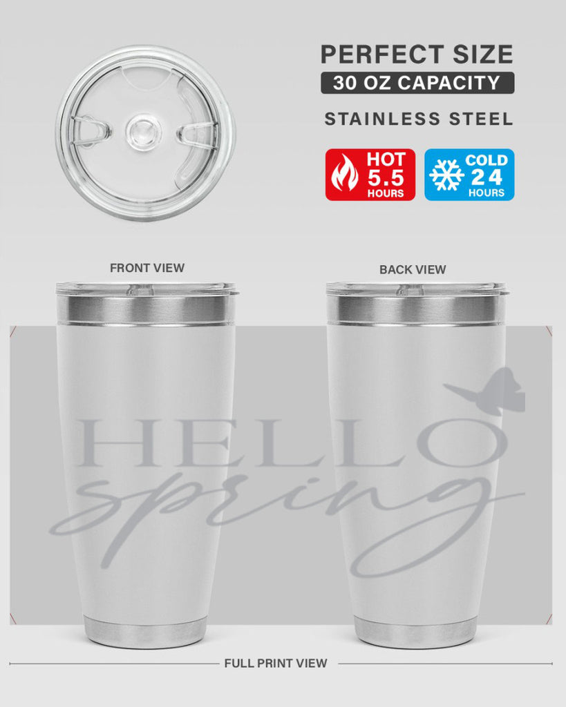 Hello spring butterfly195#- spring- Tumbler