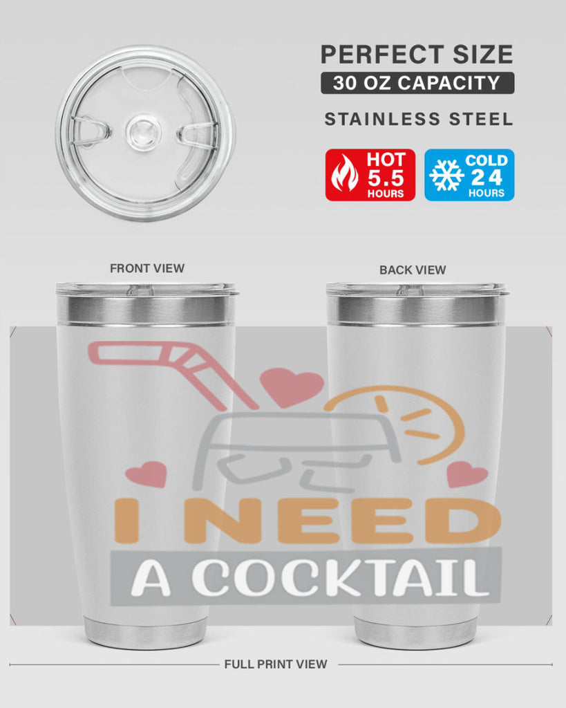 I Need A Cocktail 107#- fashion- Cotton Tank