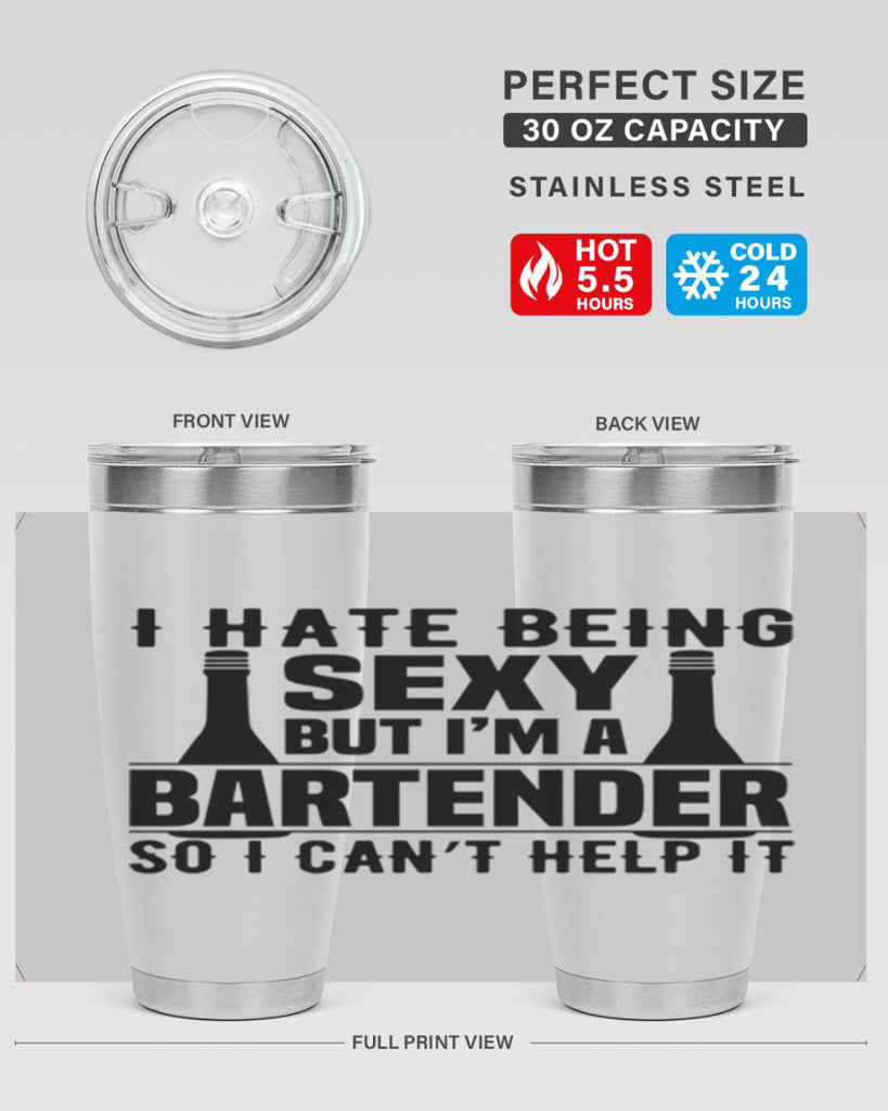 I hate being Style 1#- bartender- tumbler