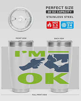 Im ok Style 30#- corona virus- Tumbler