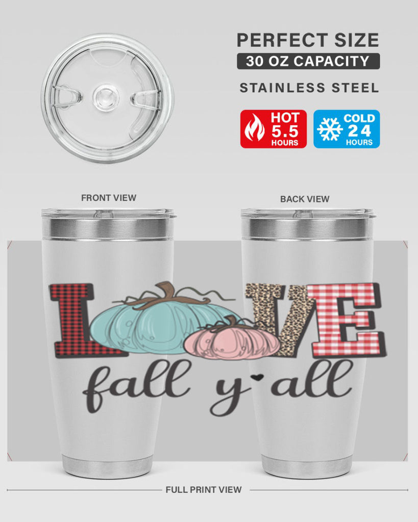 Love Fall Yall 409#- fall- Tumbler