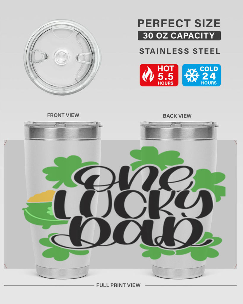One Lucky Dad Style 43#- St Patricks Day- Tumbler