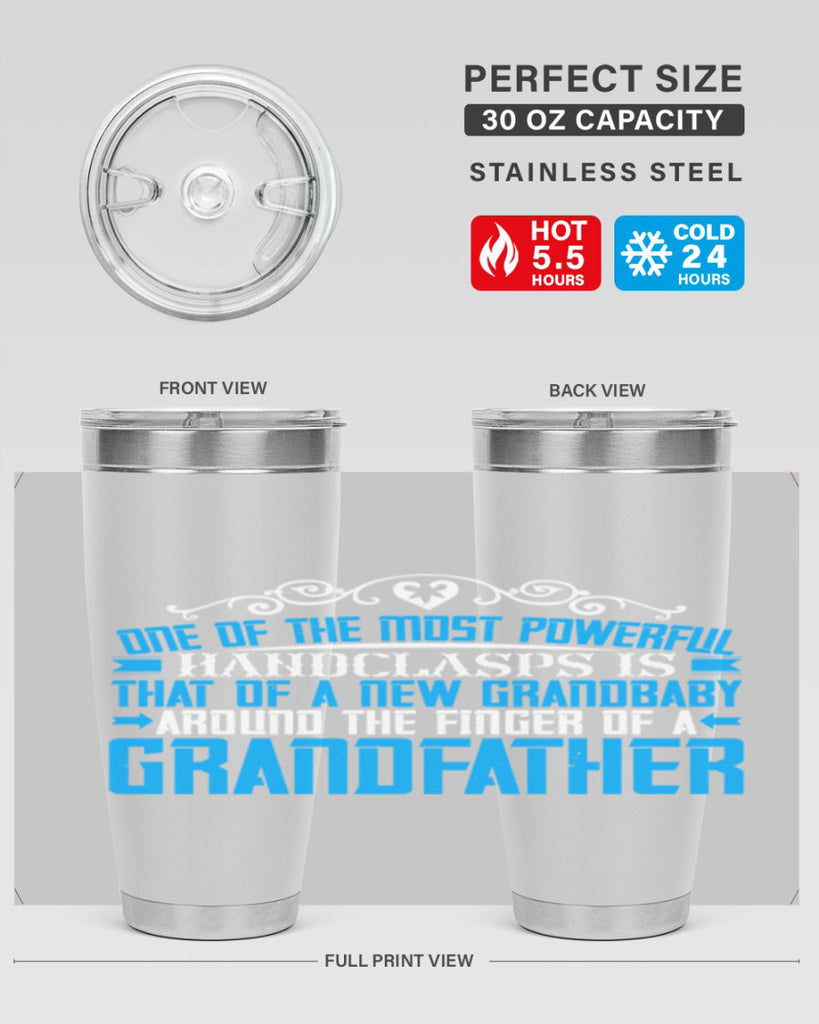 One of the most powerful handclasps is that of a new grandbaby 76#- grandpa - papa- Tumbler