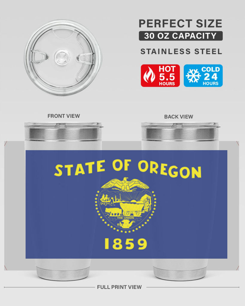 Oregon 15#- Us Flags- Tumbler